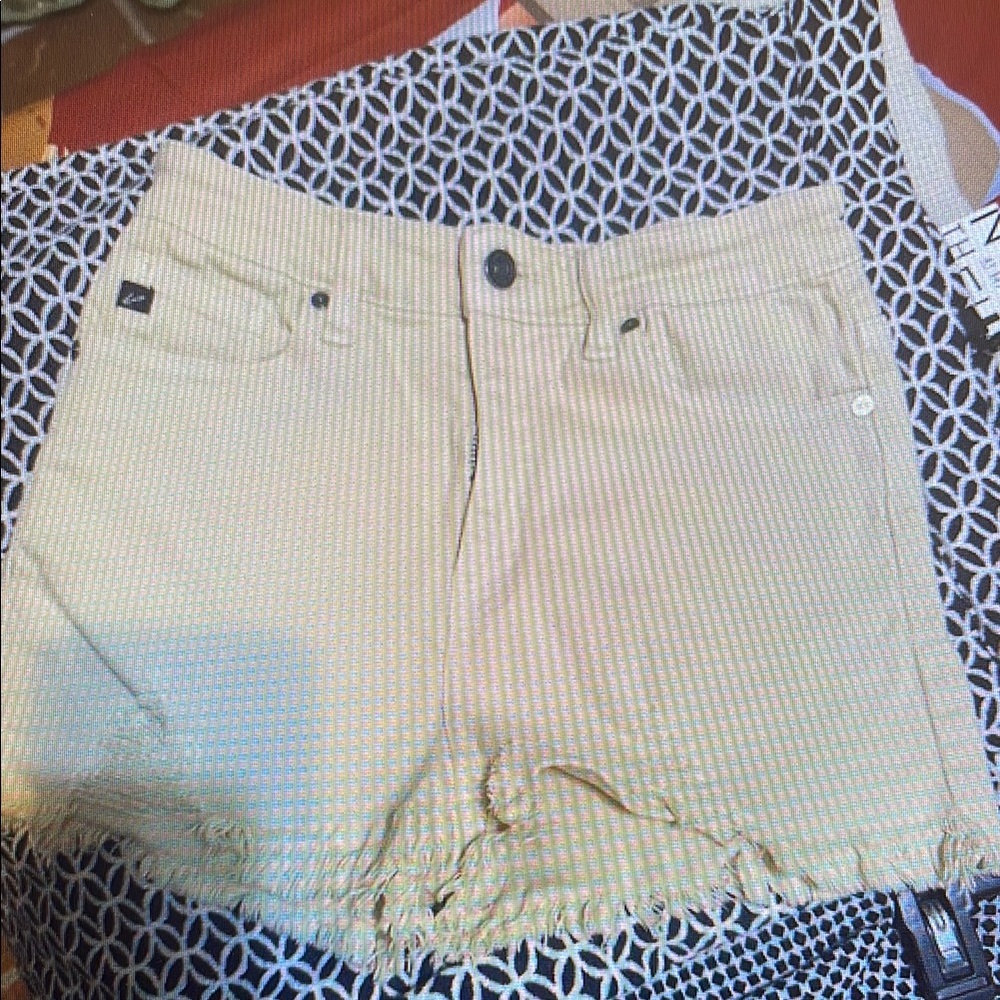 Women's Tan Denim Shorts